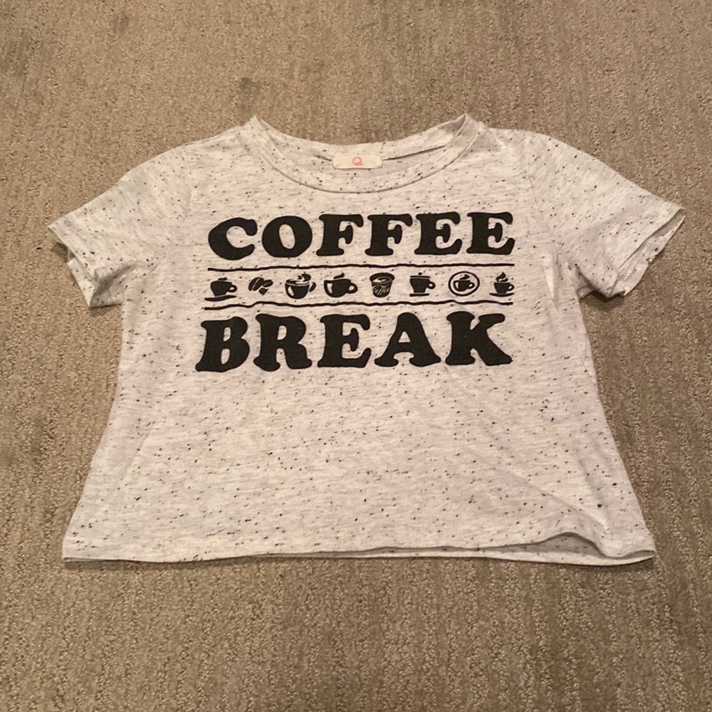 Cute coffee lovers crop top